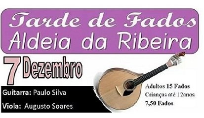 Maratona de fados na Aldeia da Ribeira a 7 de dezembro