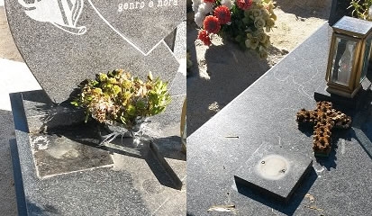 Cemitério dos Bacelos em Mosteiros foi vandalizado durante o fim de semana