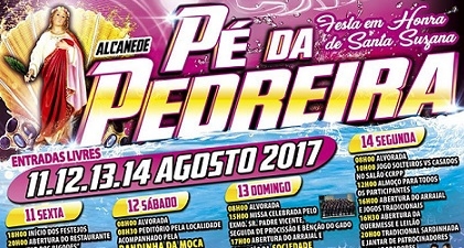 Pé da Pedreira em Festa de 11 a 14 de agosto