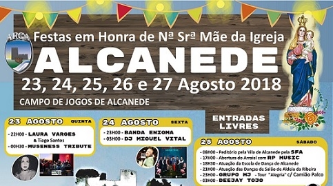 Festa Alcanede (23 – 27 agosto) – Parque de jogos recebe festejos pelo 2º ano consecutivo