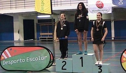 Sara Rafael subiu ao pódio no Campeonato Regional de Badminton