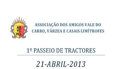 1º Passeio de Tratores marcado para 21 de abril