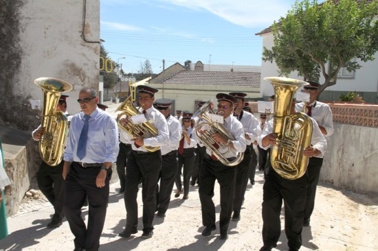 Banda de Alcanede em concerto nas festas de Abrã