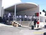 Ambiente de festa na inauguração do coreto e quermesse em Aldeia da Ribeira