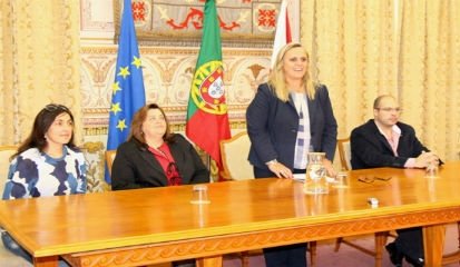Câmara de Santarém recebeu comitiva do projeto Comenius que visitou Alcanede