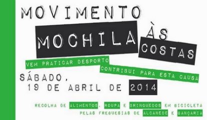 Movimento “Mochila às Costas” pedala em abril para angariar duas toneladas de alimentos