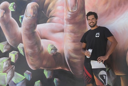 A Herança – A arte urbana de Francisco Camilo enriquece ambiente do parque desportivo de Alcanede