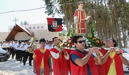 Padroeiro de Vale do Carro saiu pela primeira vez à rua durante as festividades anuais