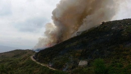 Terreno em declive dificultou combate às chamas em Valverde