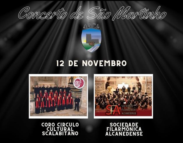 A.R.C.A recebe Concerto de São Martinho dia 12 de novembro