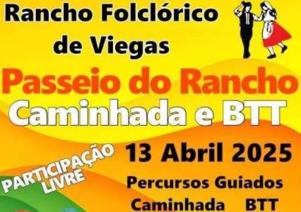 Rancho Folclórico de Viegas promove Passeio com caminhada e BTT
