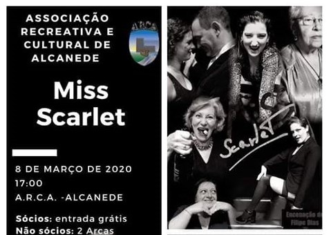 Peça de teatro “Miss Scarlet” sobe ao palco da ARCA