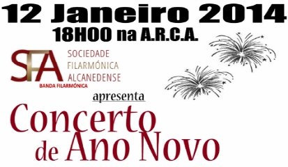 Banda de Alcanede dá as boas vindas a 2014 com um concerto na A.R.C.A