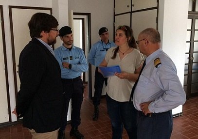Soares Pereira da GNR visitou futuras instalações do posto de Alcanede