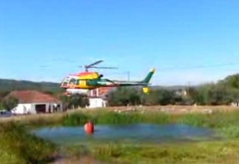 Lagoa do Vale da Trave, ponto de água para apoio aos meios aéreos no combate aos incêndios