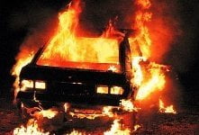 Viatura roubada em Alcanede foi incêndiada