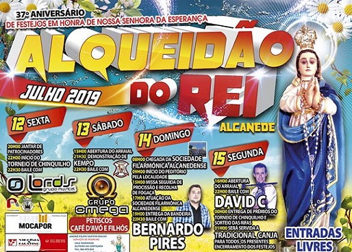 Alqueidão do Rei entra em festa de 12 a 15 de julho