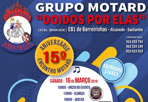 Grupo Motard “Doidos por Elas” assinala 15º aniversário