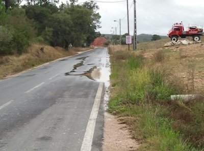 Perigo à espreita na estrada que liga Alcanede a Santarém