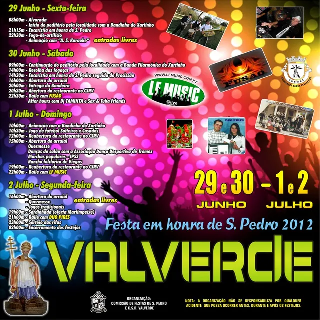 CARTAZ VALVERDE 2012 not