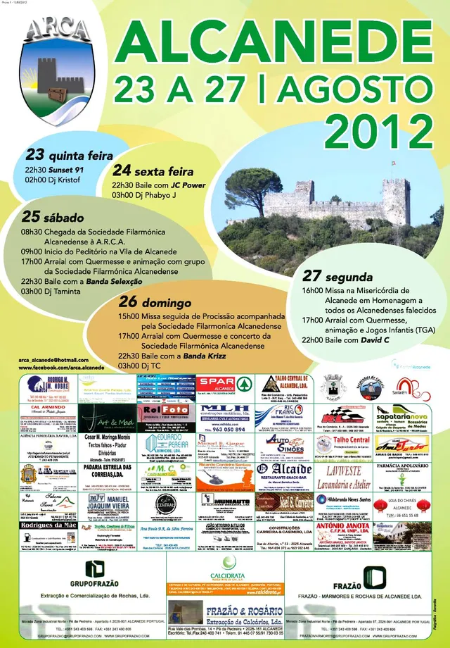 Cartaz Alcanede 2012