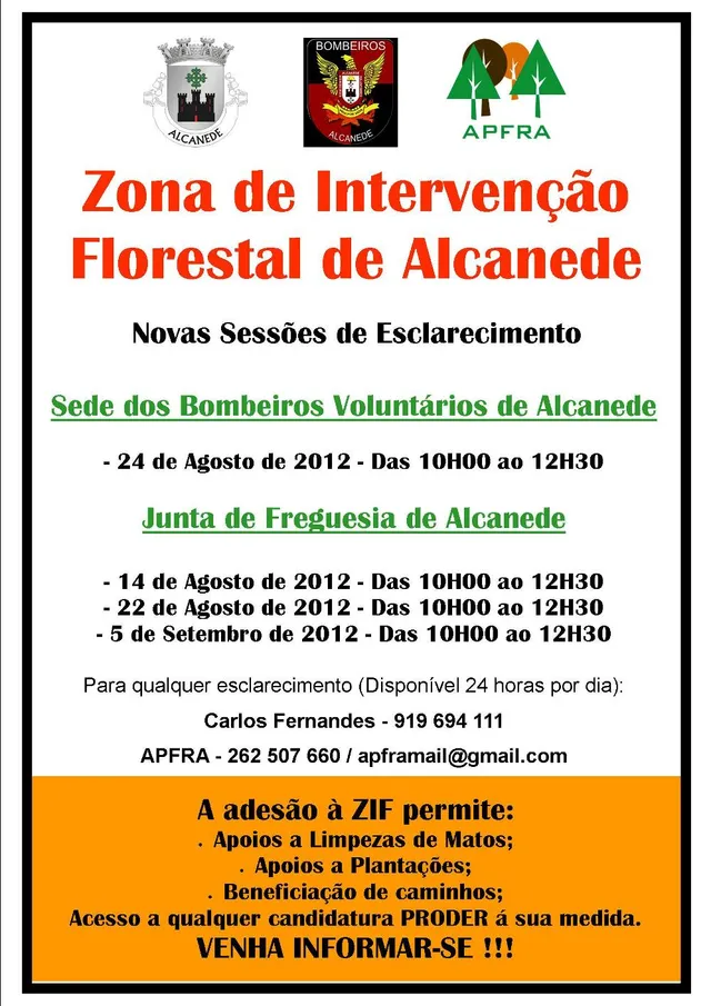 Cartaz ZIF Alcanede