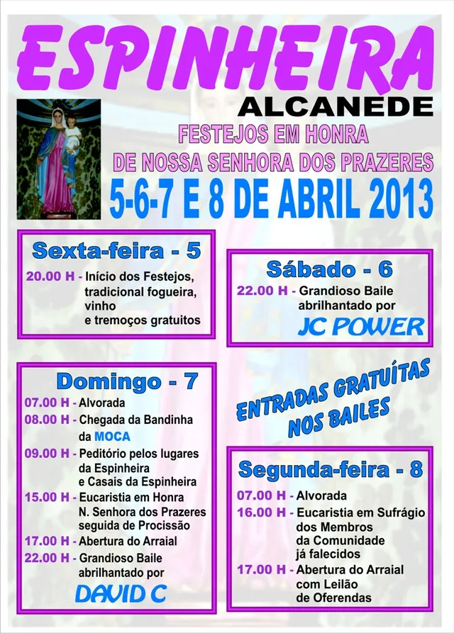 Cartaz Festa Espinheira2013