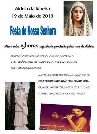 Cartaz Festa NossaSenhora 2013