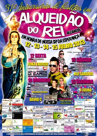 Cartaz Alqueidao Rei 2013
