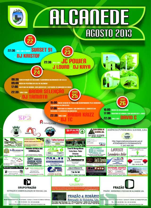 Cartaz Festa Alcanede 2013 noticia