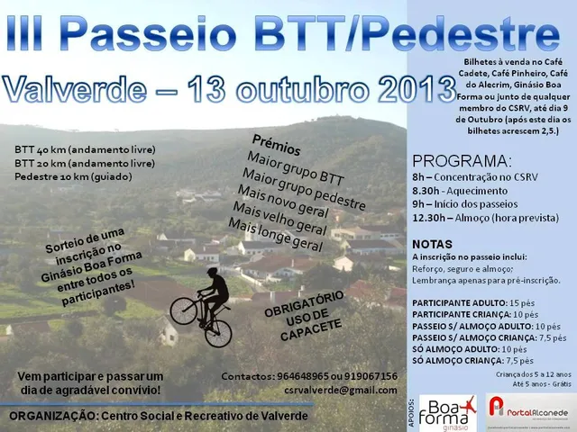 III Passeio BTT CSRV