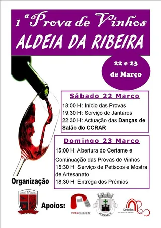 cartaz prova de  vinhos ARibeira 2014