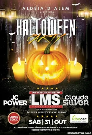 cartaz halloween aldeia