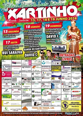 cartaz festa xartinho