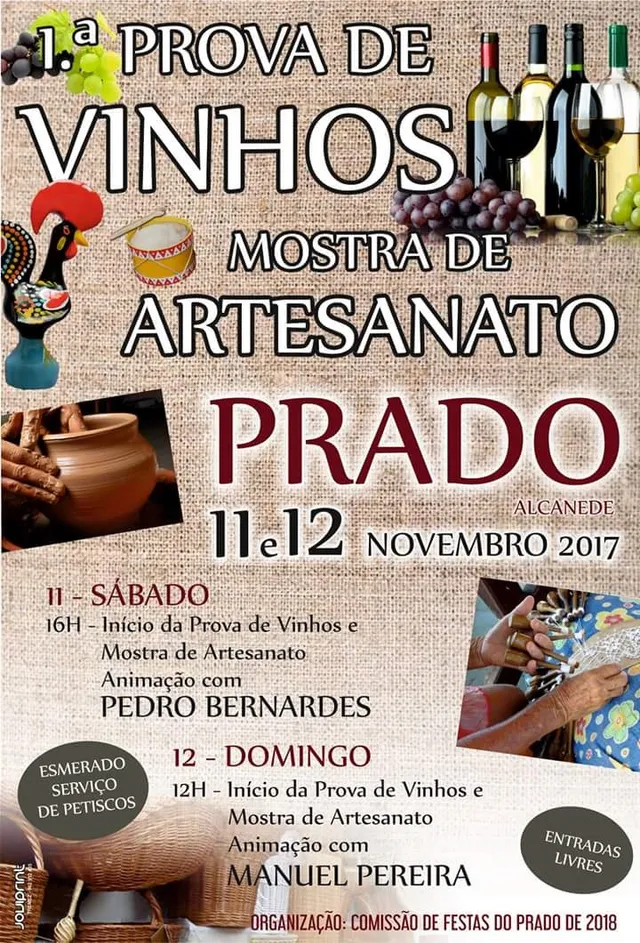 cartaz prova vinhos