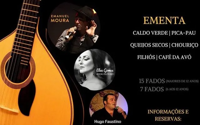 Mata do Rei – Noite de Fados com Elsa Gomes, Emanuel Moura e Hugo Faustino