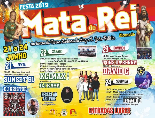 Festas em Mata do Rei de 21 a 24 junho