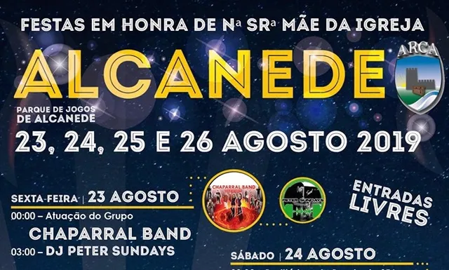 Vila de Alcanede em Festa de 23 a 26 Agosto