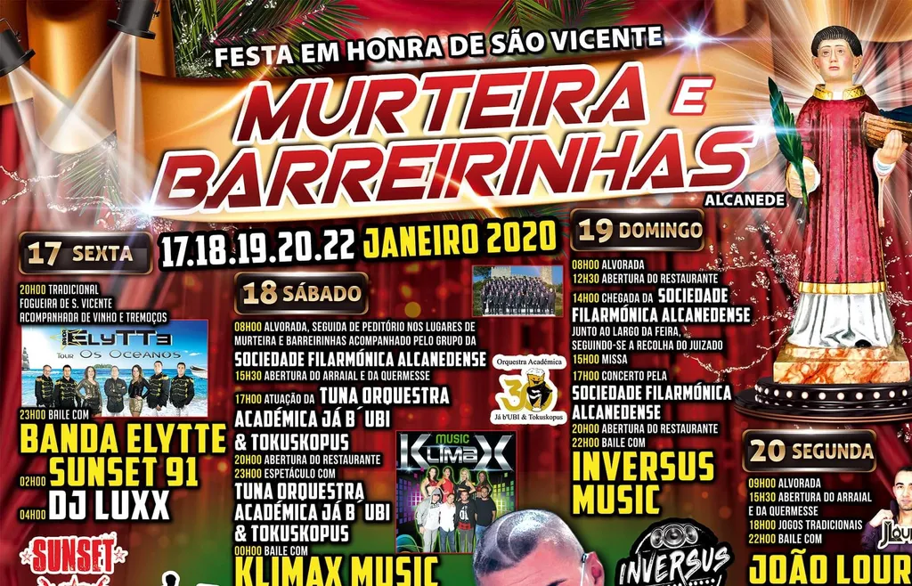 Festa de São Vicente regressa em grande a Murteira e Barreirinhas