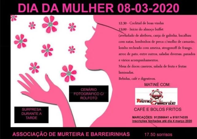 Dia da Mulher assinalado em Murteira e Barreirinhas com almoço e matiné