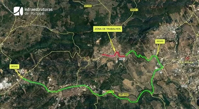 ER 361 entre Amiais de Cima e Alcanena com trânsito condicionado até final do ano