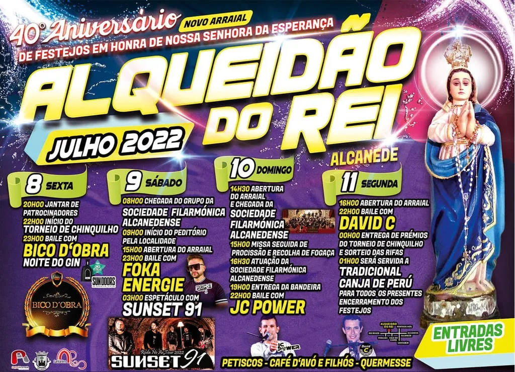 Alqueidão do Rei – Festas em honra de Nª Sª da Esperança regressam com arraial renovado