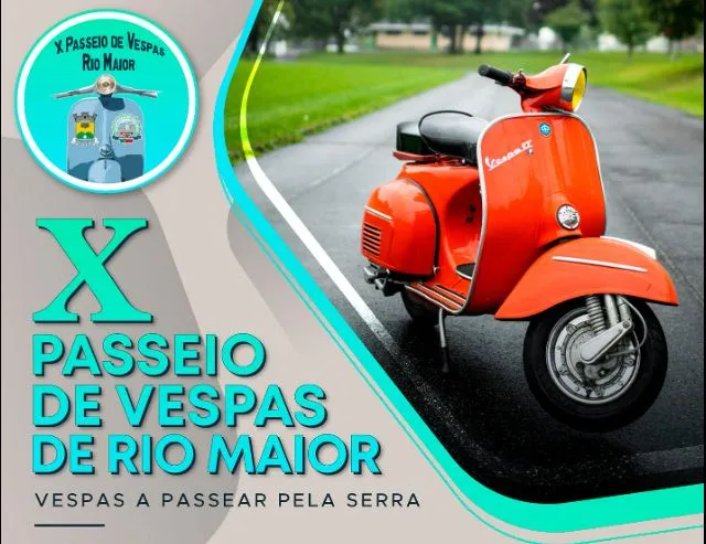 Vespinhas do Castelo e JF Rio Maior dinamizam X Passeio de Vespas