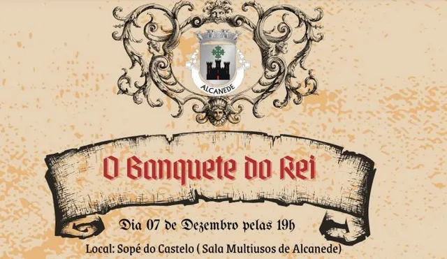 Alcanede palco de Jantar Medieval dia 7 de dezembro