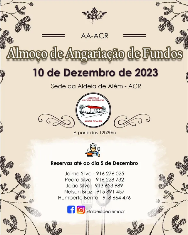 Aldeia de Além - Almoço de Angariação de Fundos
