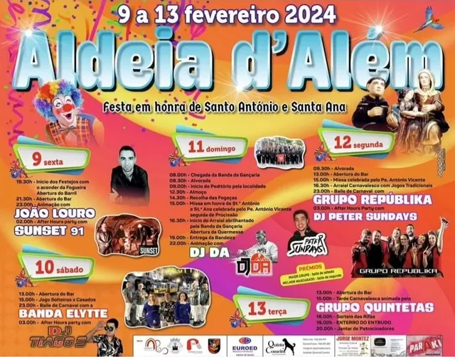 Aldeia de Além em festa de 9 a 13 de fevereiro