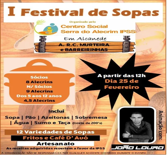 Centro Social Serra do Alecrim organiza 1º Festival de Sopas