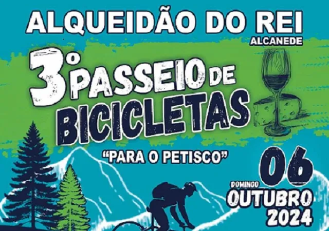 Tudo a postos para o 3º Passeio de Bicicletas de Alqueidão do Rei