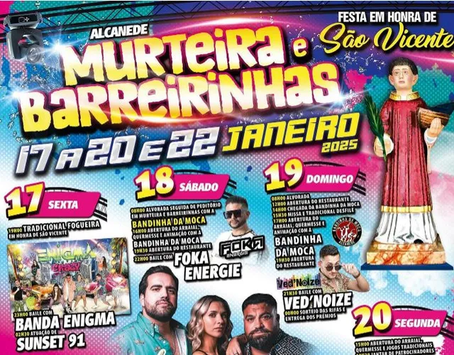 Festa em honra de São Vicente regressa a Murteira e Barreirinhas dia 17 janeiro