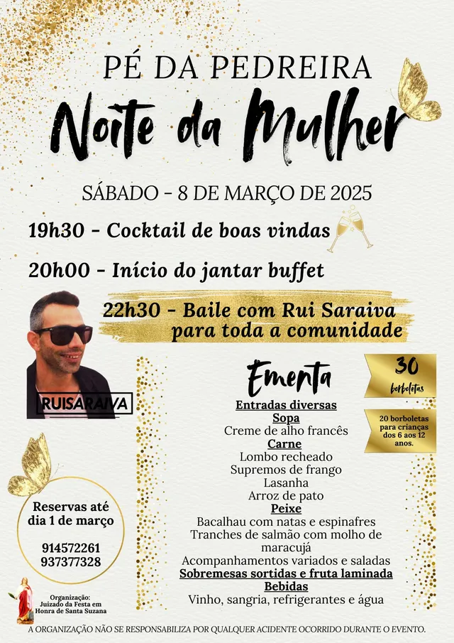 Noite da Mulher em Pé da Pedreira